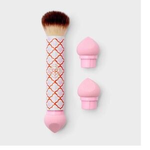 Roller Rabbit x Target-Geo Hearts Dual Sided Makeup Brush and Blender FREE GIFT!